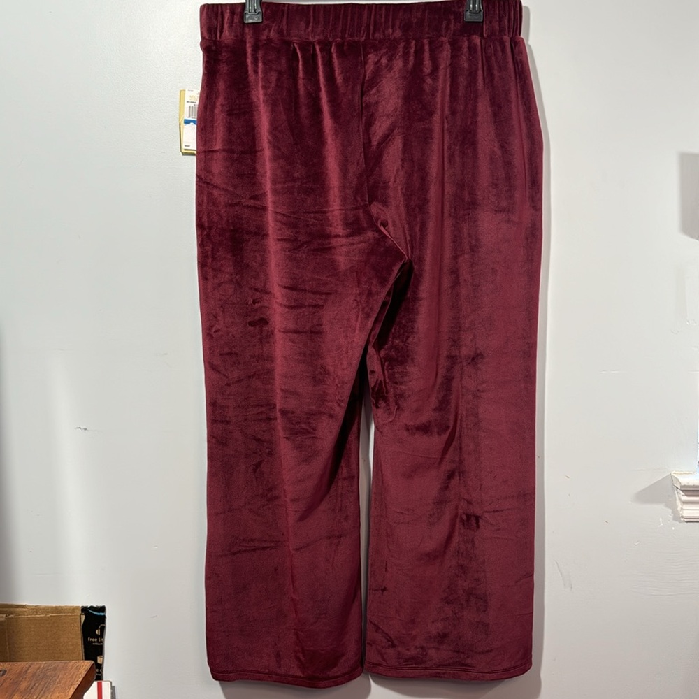 NWT Michael KORS Dark Ruby Track Pants in‎ XL - Picture 7 of 12